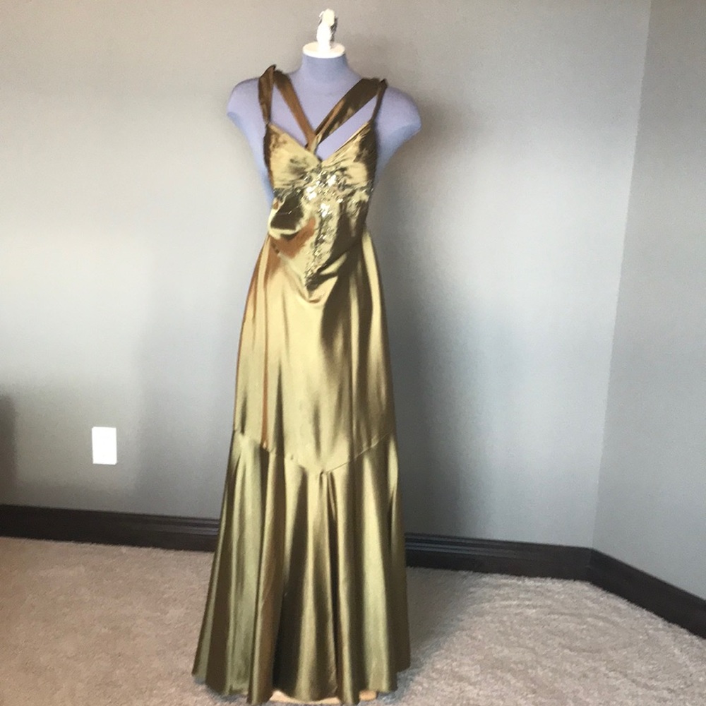 Holiday Dress with Criss Cross Back